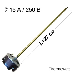 Терморегулятор стрижневий RTM 15А, L=270мм, Thermowatt