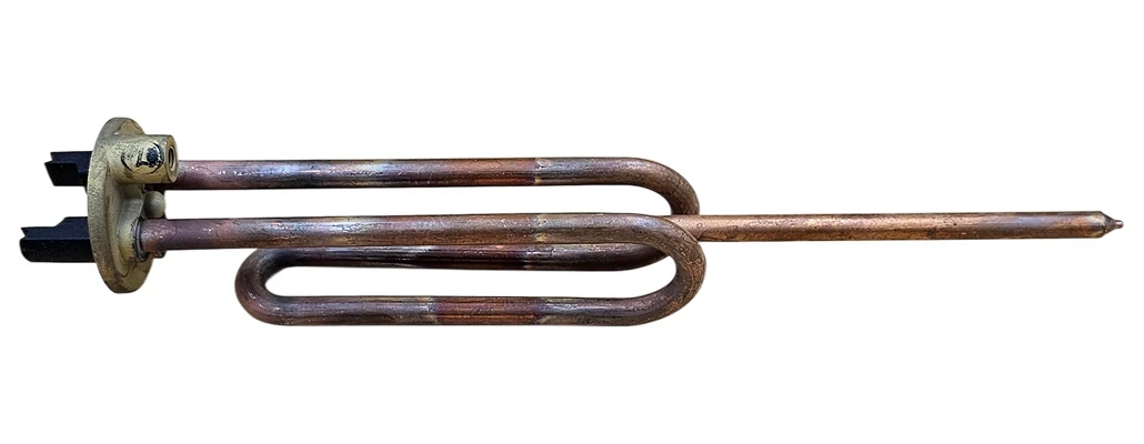 Тен для бойлера 2000 Вт (мідний, фланець Ø48 мм, під анод M6, короткі контакти) Kawai