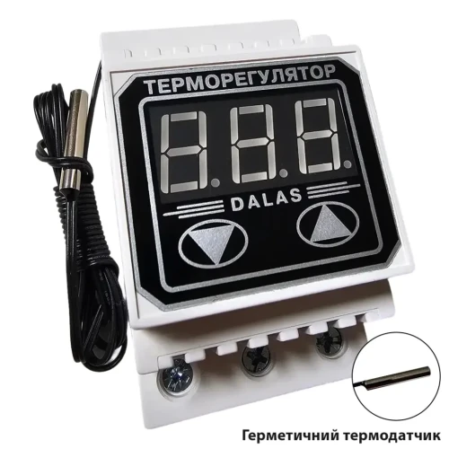 Терморегулятор з герметичним термодатчиком Dalas TRD-GD-40A(M) 8,8 кВт