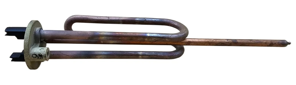 Тен для бойлера 1500 Вт (мідний, фланець Ø48 мм, під анод M6, короткі контакти) Kawai