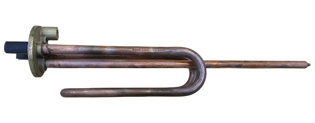 Тен для бойлера 1500 Вт (мідний, фланець Ø48 мм, під анод M6, короткі контакти) Kawai