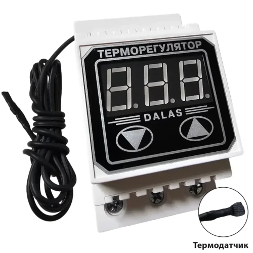 Терморегулятор з термодатчиком HOT/COL Dalas TRD-HC-40A(M) 8,8 кВт