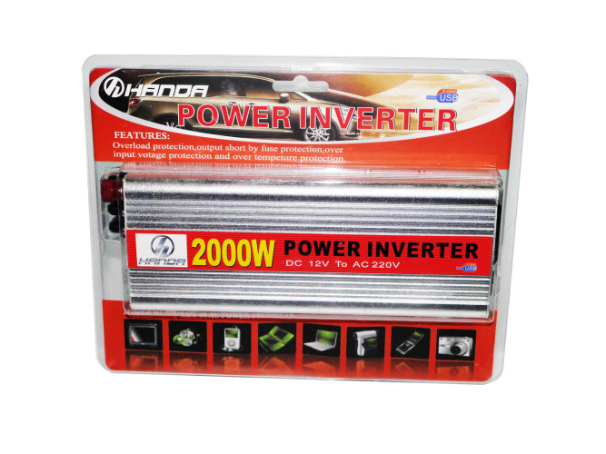 Інвертор HANDA 12-220V 2000W Сірий