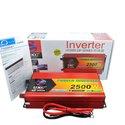 Інвертор UKC 12-220 V 2500 W Червоний