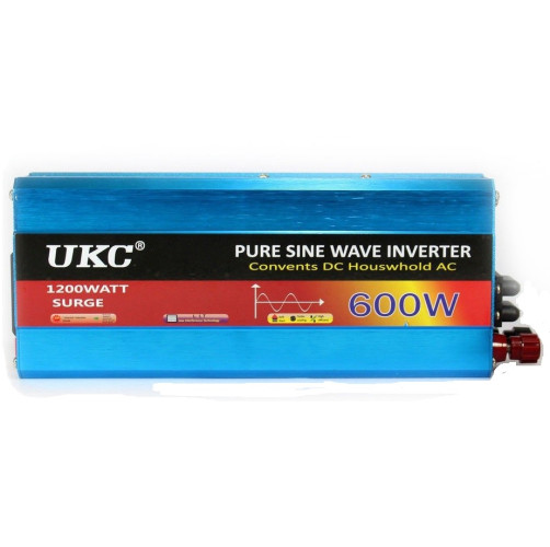 Інвертор UKC 12-220 V 600 W Синій