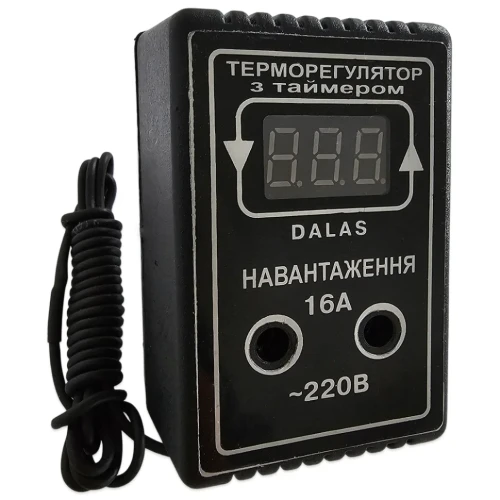 Терморегулятор з таймером для автоклава Dalas TRR-TI-16A 3,5 кВт в розетку