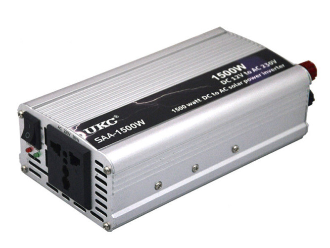 Інвертор UKC 12-220 V 1500 W Сірий