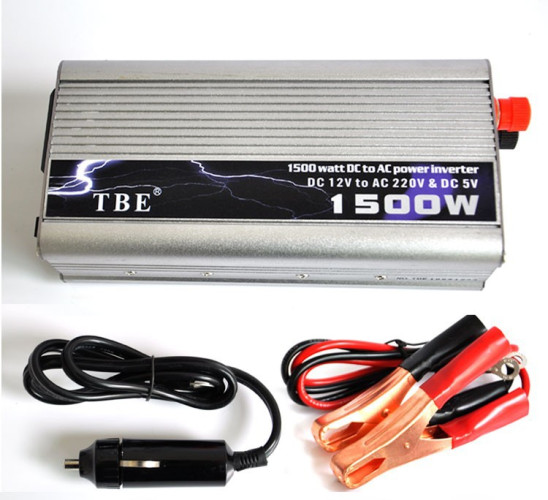 Інвертор UKC 12-220 V 1500 W Сірий