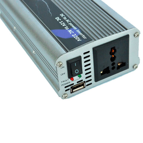 Інвертор 12V-220V 2000W+USB Doxin/TBE Сірий