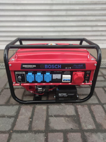 Генератор бензин/газ Bosch EM6500 3,5 кВт електростартер