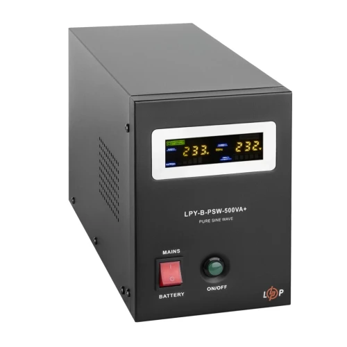ДБЖ LogicPower LPY-B-PSW-500VA+ (350 Вт) 12В 5/10A, правильна синусоїда
