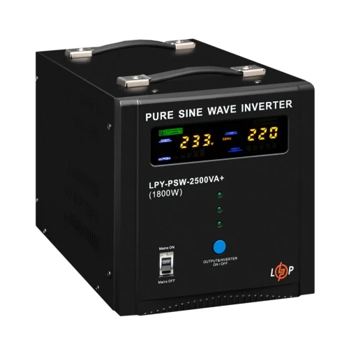 ДБЖ LogicPower LPY-PSW-2500VA+ (1 800Вт) 24В 10/20A, правильна синусоїда