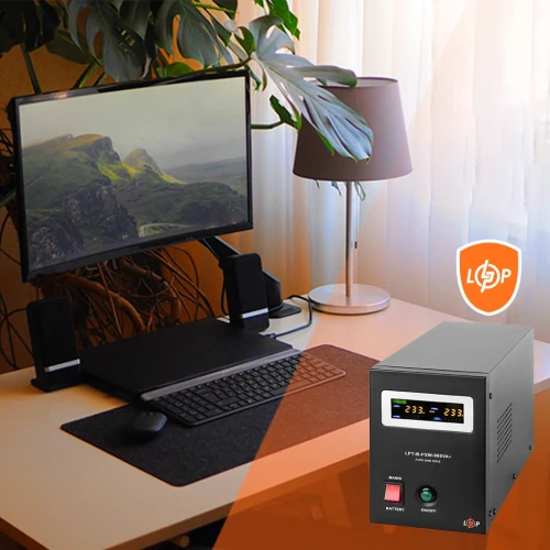 ДБЖ LogicPower LPY-B-PSW-800VA+ (560 Вт) 12В 5/15A, правильна синусоїда