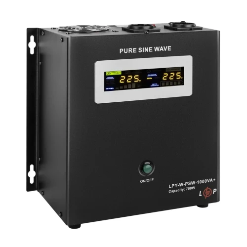 ДБЖ LogicPower LPY-W-PSW-1000VA+ (700 Вт) 12В 10/20A, правильна синусоїда