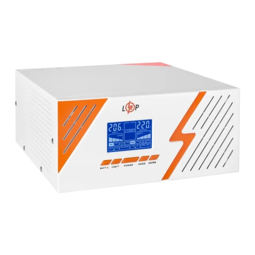 ДБЖ LogicPower LPM-PSW-1500VA (1050 Вт) Білий, 12В 10/20A, правильна синусоїда