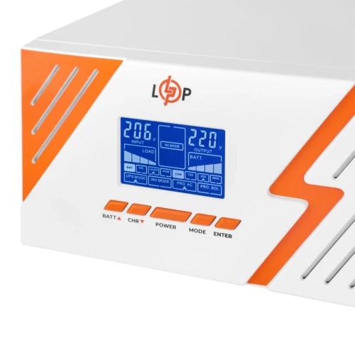 ДБЖ LogicPower LPM-PSW-1500VA (1050 Вт) Білий, 12В 10/20A, правильна синусоїда