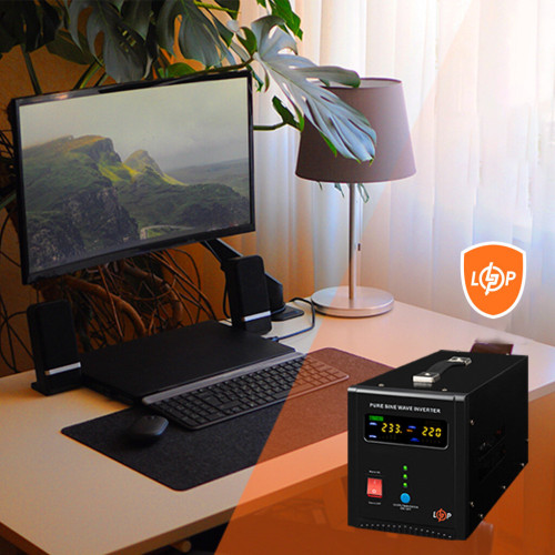 ДБЖ LogicPower LPY-PSW-1500VA+ (1050 Вт) 24В 10/15A, правильна синусоїда