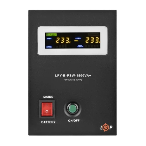 ДБЖ LogicPower LPY-B-PSW-1500VA+ (1050 Вт) 24В 10/15A, правильна синусоїда