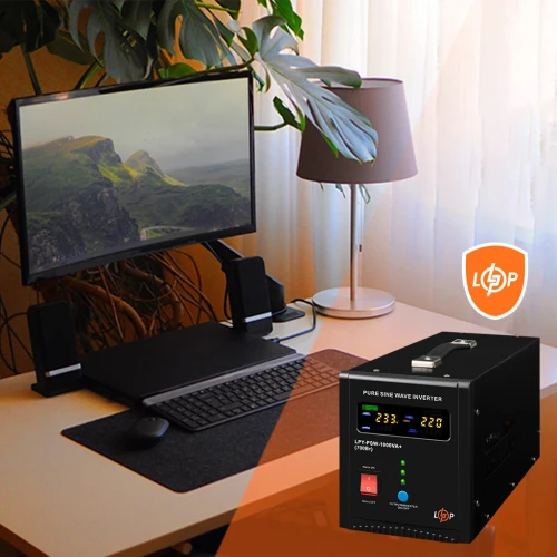 ДБЖ LogicPower LPY-PSW-1000VA+ (700 Вт) 12В 10/20A, правильна синусоїда