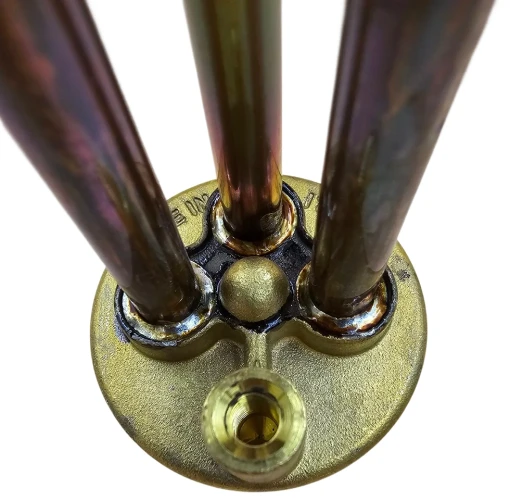 Тен для бойлера 1500 Вт (мідний, фланець Ø48 мм, під анод M6, короткі контакти) Thermowatt