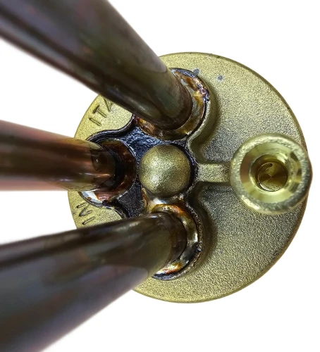 Тен для бойлера Ariston 1500 Вт (мідний, фланець Ø48 мм, під анод M6, довгі контакти) Thermowatt