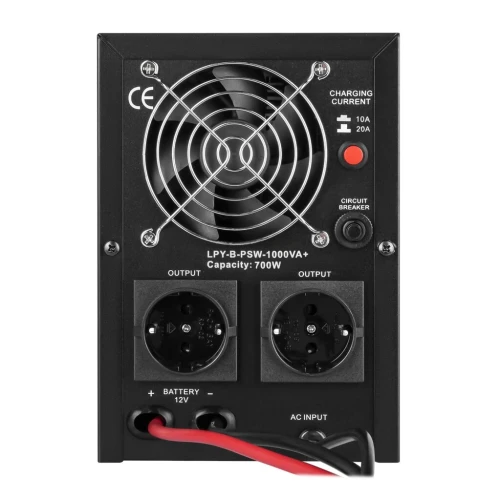 ДБЖ LogicPower LPY-B-PSW-1000VA+ (700 Вт) 12В 10/20A, правильна синусоїда