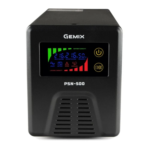 ДБЖ Gemix PSN-500 (300 Вт) 12В 15A, правильна синусоїда