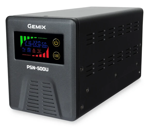 ДБЖ Gemix PSN-500U (350 Вт) 12В 5/7/9A, правильна синусоїда