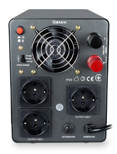 ДБЖ Gemix PSN-800U (480 Вт) 12В 7/9/13A, правильна синусоїда