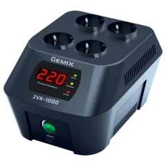 Стабілізатор напруги Gemix ZVK-1000 (700 Вт, USB)