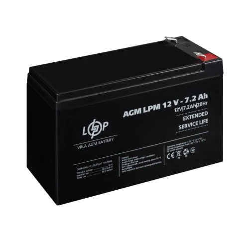 Акумулятор AGM LogicPower LPM 12V 7.2 Ah