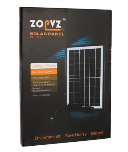 Сонячна панель ZOPVZ ZO-712 25*37*2.5 см 6W