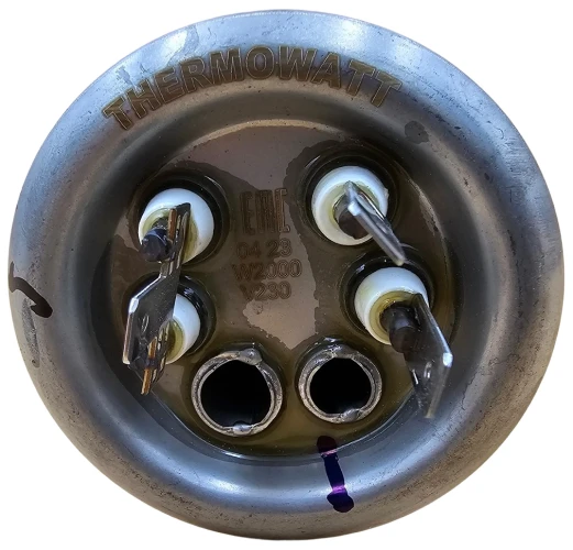 Тен для бойлера Thermex 2000 Вт (нержавійка, фланець Ø63 мм, під анод M4) Thermowatt