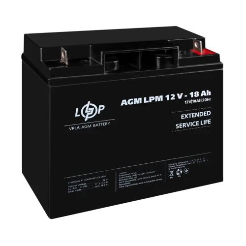 Акумулятор AGM LogicPower LPM 12V 18 Ah