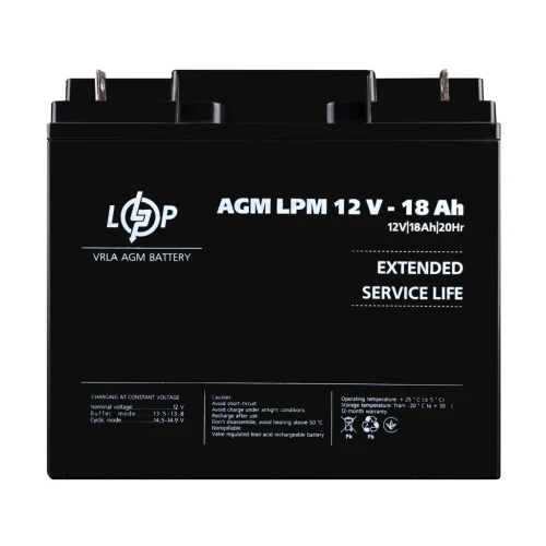 Акумулятор AGM LogicPower LPM 12V 18 Ah