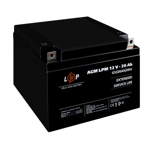Акумулятор AGM LogicPower LPM 12V 26 Ah