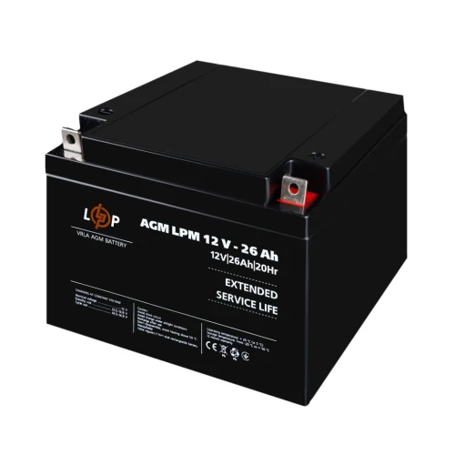 Акумулятор AGM LogicPower LPM 12V 26 Ah