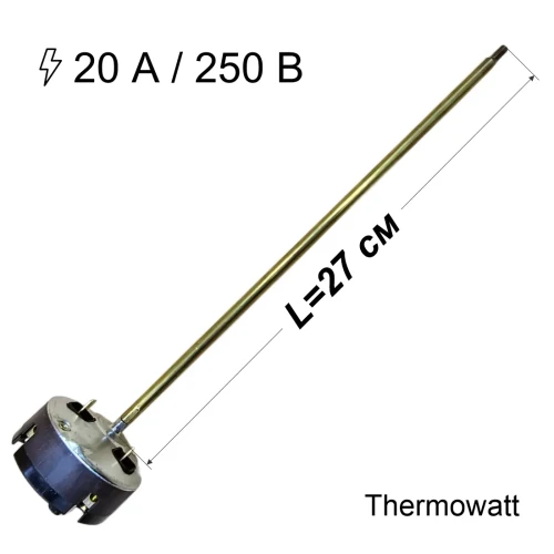 Терморегулятор стрижневий RTS 3, 20А, L=270мм, Thermowatt