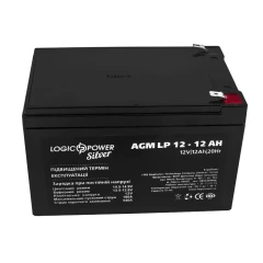 Акумулятор AGM LogicPower LPM 12V 12 Ah Silver