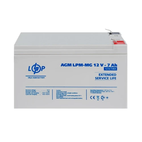 Акумулятор AGM LogicPower LPM-MG 12V 7 Ah мультигелевий