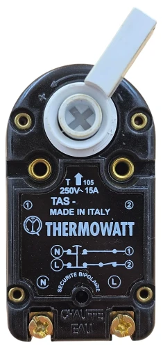 Терморегулятор стрижневий TAS 15А, L=270мм з прапорцем, Thermowatt